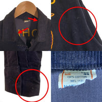 NATIONAL FFA ファーマーズ コーデュロイジャケット アメリカ国立農業大学 オハイオ州 チェーンステッチ ネイビー Size 44 福生店