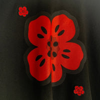 KENZO ケンゾー BOKE FLOWER エンブロイダリー コットン スウェット ブラック レッド FE65SW2454MF Size L 福生店