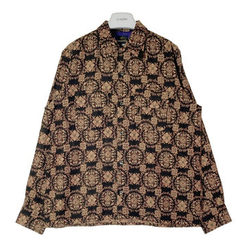 Needles ニードルズ NS206 Classic Shirt ボタニカル ジャガード織 クラシックシャツ ブラック sizeL 瑞穂店