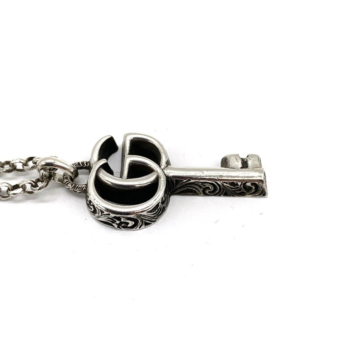 Gucci グッチ GGマーモント アラベスク シルバー キートップ チェーンネックレス AG925 Size 52cm 福生店