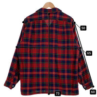 70's PENDLETON ペンドルトン ウール チェックシャツ 長袖シャツ レッド USA製 Size XL 福生店