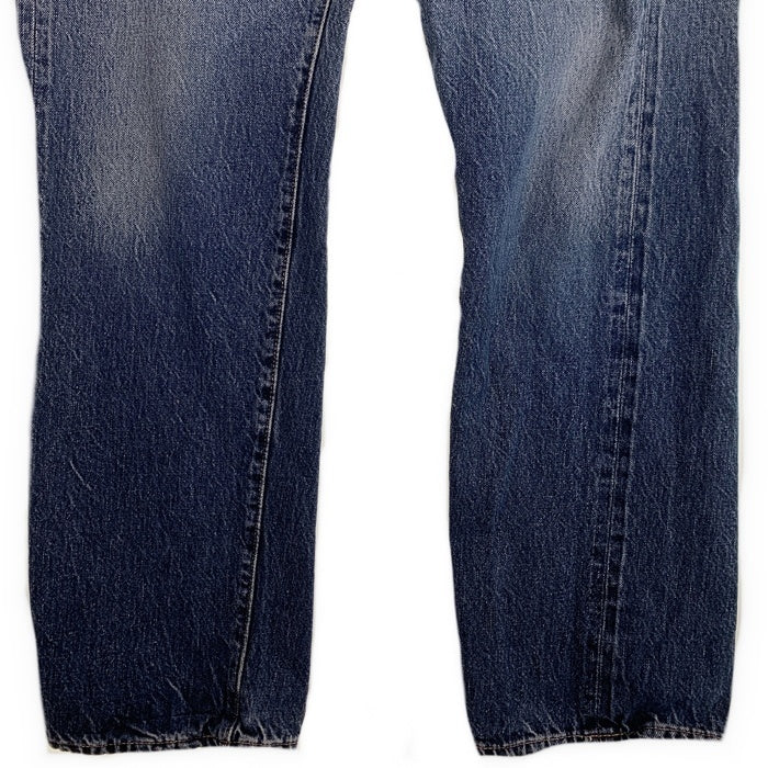 DENIME ドゥニーム 紙パッチ テーパードデニムパンツ USED加工 インディゴ オリゾンティ ボタンフライ Size 34×31 福生店