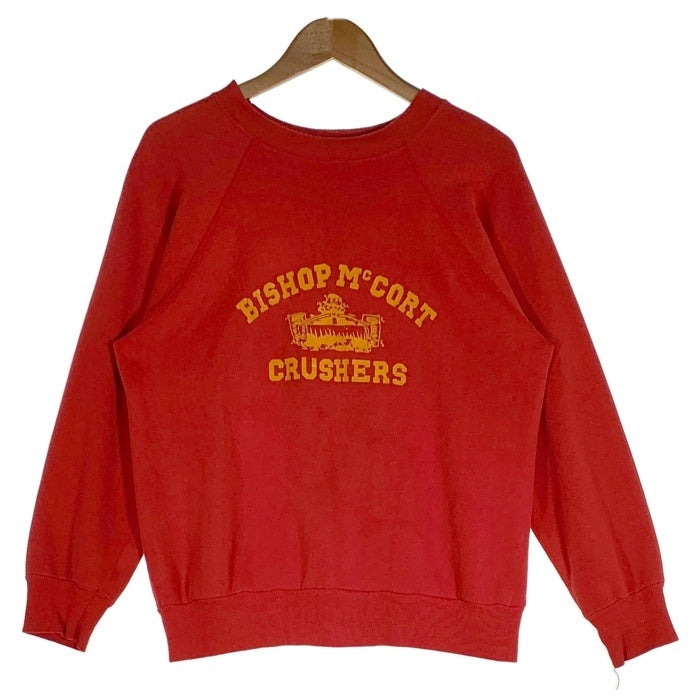 80's Pannill パニール BISHOP McCORT CRUSHERS クルーネックスウェット レッド USA製 Size L 福生店