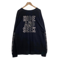 HIDE AND SEEK ハイドアンドシーク Toru Nishiura 西浦徹 Original H&S L/S Tee ロングスリーブ プリントTシャツ ブラック Size XXL 福生店