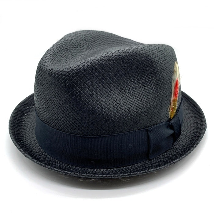 NEWYORK HAT ニューヨークハット ストローハット ブラック USA製 Size XXL 福生店