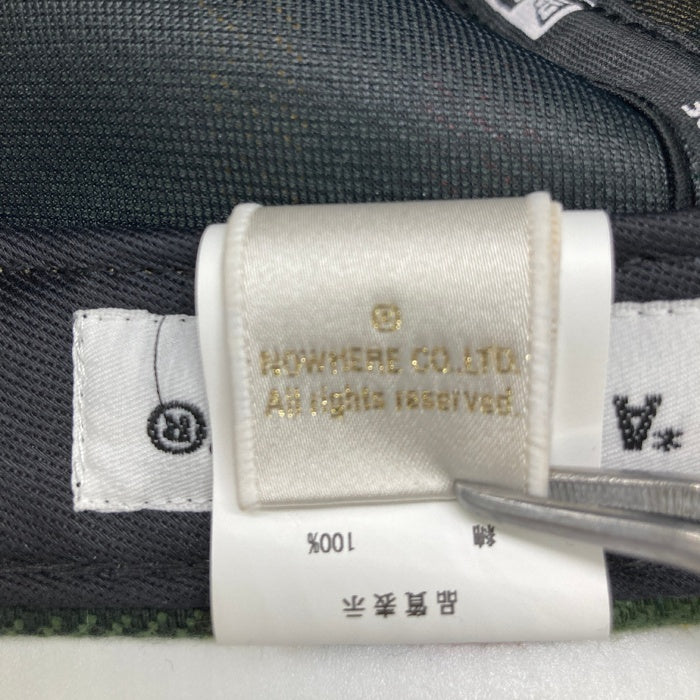 A BATHING APE アベイシングエイプ NEW ERA ニューエラ 伊勢丹チェック キャップ グリーン size7 1/2 瑞穂店