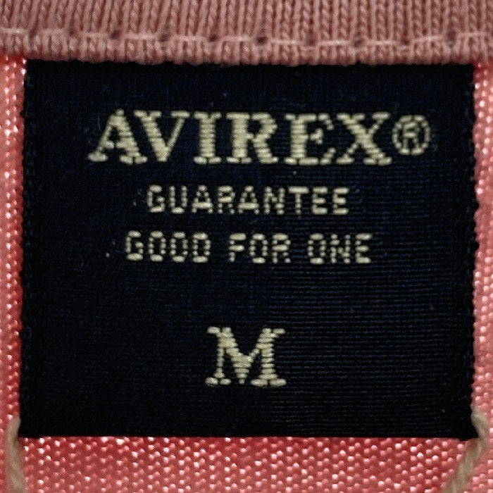 AVIREX アヴィレックス 6173381 Tシャツ 星条旗 CREW NECK STAR SPANGLED BANNER ピンク sizeM 瑞穂店