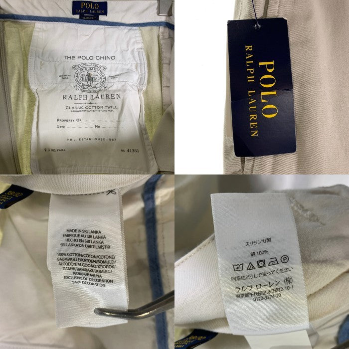 POLO RALPH LAUREN ポロ ラルフローレン THE POLO CHINO ザ ポロ チノ ツイル パンツ ベージュ Size 38/32 福生店
