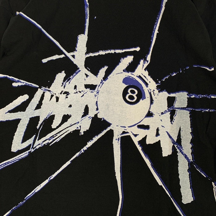 STUSSY ステューシー SHATTERED TEE シャッタード Tシャツ プリント 8ボール ブラック Size M 福生店