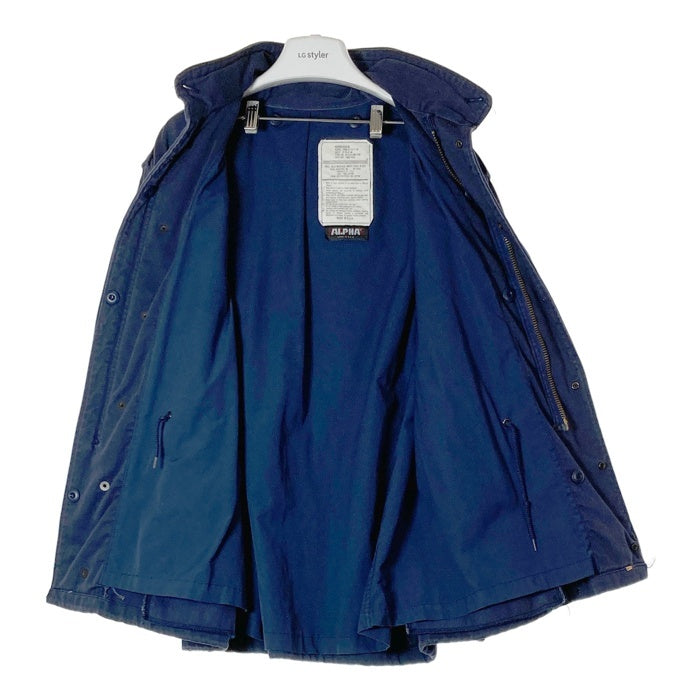 ALPHA INDUSTRIES アルファインダストリーズ USA製 80's 旧タグ SCOVILL M-65 フィールドジャケット ネイビー sizeM-R 瑞穂店