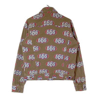 Supreme シュプリーム 17SS 666 Denim Trucker Jacket Gジャン 総柄 ブラウン sizeL 瑞穂店