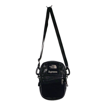 SUPREME シュプリーム 18AW THE NORTH FACE ノースフェイス Lerther Shoulder Bag レザーショルダーバッグ ブラック 並行品 福生店