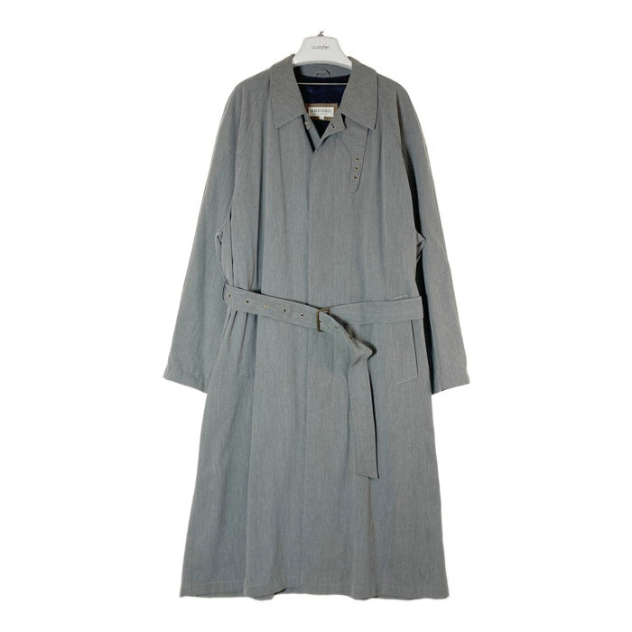 GIORGIO ARMANI LE COLLEZIONI ジョルジオアルマーニ  コレツィオーニ ポリエステルxオレフィン ロングコート グレー size38 瑞穂店
