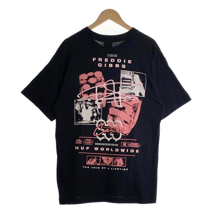 HUF ハフ FREDDIE GIBBS フレディギブス NIGHT ALIVE WASHED TEE プリントTシャツ ブラック Size M 福生店