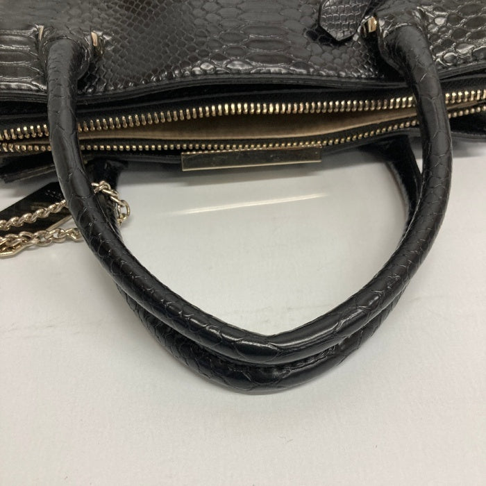 GUESS ゲス ハンドバッグ 型押し ブラック 瑞穂店