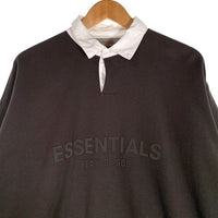 FEAR OF GOD フィアオブゴッド ESSENTIAL エッセンシャル LS POLO 長袖 ポロシャツ チャコール オフブラック Size M 福生店