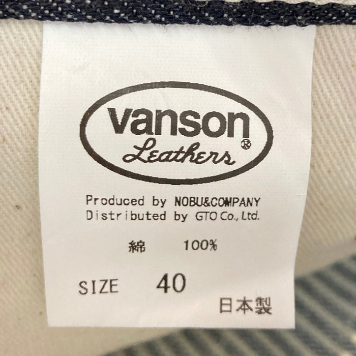 VANSON バンソン NVBL-301 ヒッコリー×デニム ペインターパンツ インディゴ size40 瑞穂店