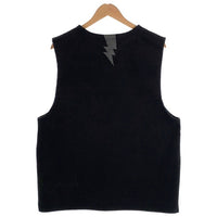 Vin & Age ヴィンアンドエイジ TYPE VRV2 Naughty Rug Vest 稲妻刺繍 コットンラグ チマヨ型ベスト ブラック Size XXL 福生店