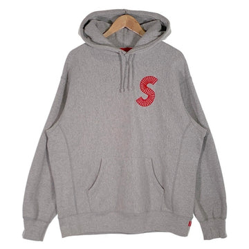 SUPREME シュプリーム 20AW S Logo Hooded Sweatshirt Sロゴ プルオーバースウェットパーカー グレー Size L 福生店