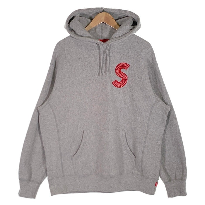 SUPREME シュプリーム 20AW S Logo Hooded Sweatshirt Sロゴ プルオーバースウェットパーカー グレー Size L 福生店
