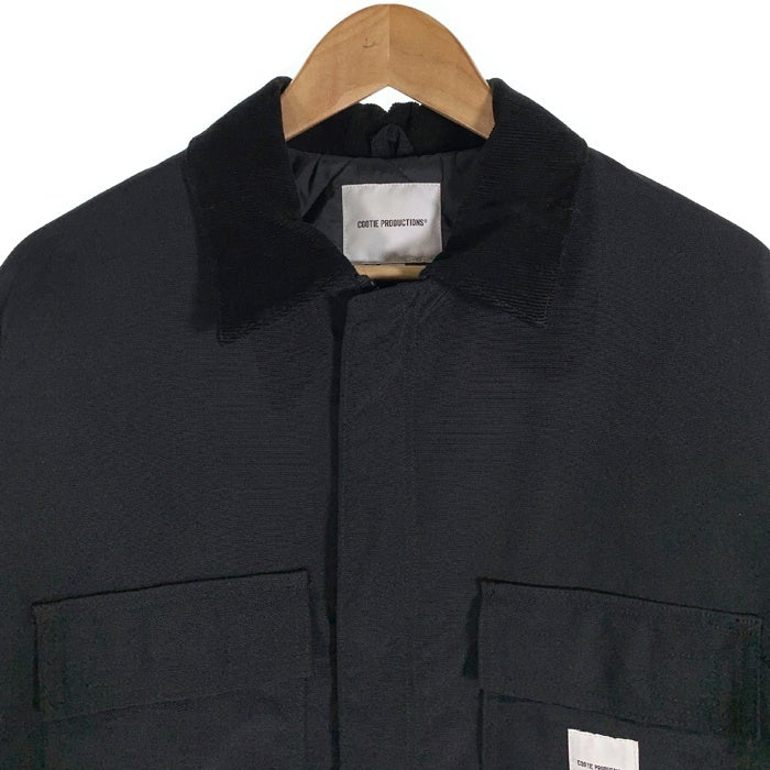 COOTIE クーティー 24AW Padded Nylon OX Work Short Coat パデッド ナイロン ワークショートコート ジャケット ブラック 中綿 オーバーサイズ Size S 福生店