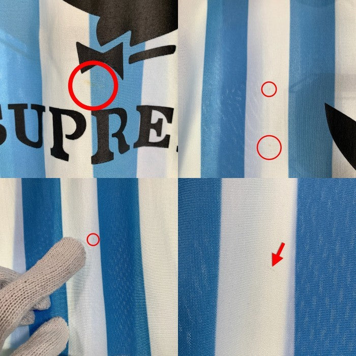SUPREME シュプリーム 18SS PLAYBOY プレイボーイ Soccer Jersey サッカージャージー ゲームシャツ ホワイト ライトブルー Size M 福生店