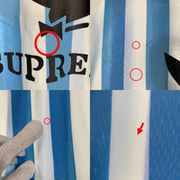 SUPREME シュプリーム 18SS PLAYBOY プレイボーイ Soccer Jersey サッカージャージー ゲームシャツ ホワイト ライトブルー Size M 福生店