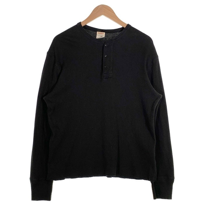 GLAD HAND グラッドハンド ヘンリーネック サーマル ロンT ブラック Size XL 福生店