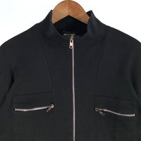 agnes.b homme. アニエスベーオム ハイネック ジップアップカットソー コットン ブラック フランス製 Size 3 福生店