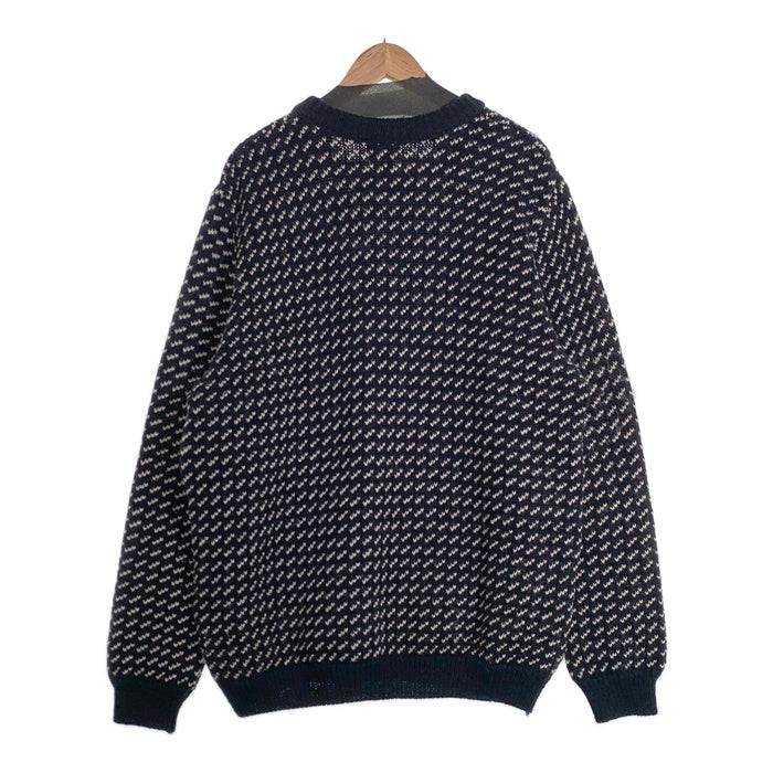 L.L.Bean エルエルビーン バーズアイ ウールニットセーター ネイビー ノルウェー製 Size XL 福生店