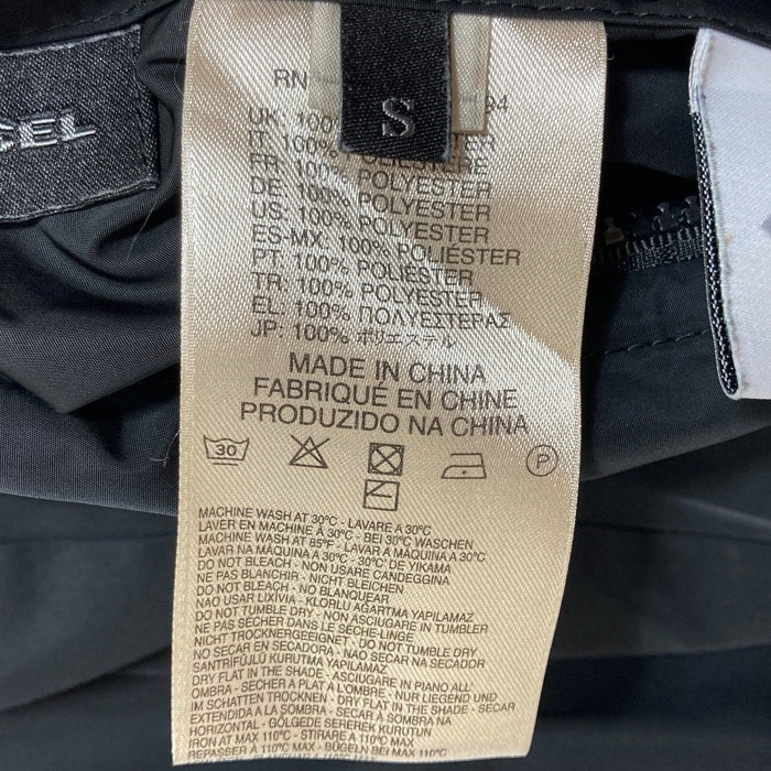 DIESEL Teflon ディーゼル テフロン加工 リバーシブルナイロンパーカー ブレイブマン ブラック SizeS 瑞穂店