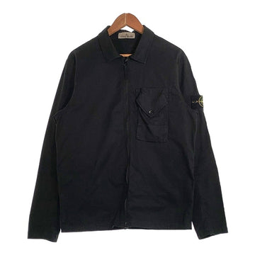 STONE ISLAND ストーンアイランド Overshirt オーバーシャツ ジップアップシャツジャケット ブラック 791511010 Size L 福生店