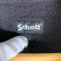 Schott ショット HEAVY WEIGHT HALF ZIP SWEAT ヘビーウェイト ハーフジップ スウェット ブラック Size L 福生店