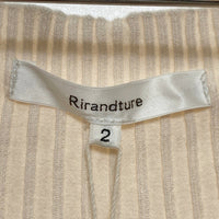 Rirandture  リランドチュール 線タッチ刺繍ドッキングワンピース 82167130 アイボリー グレー size2 瑞穂店