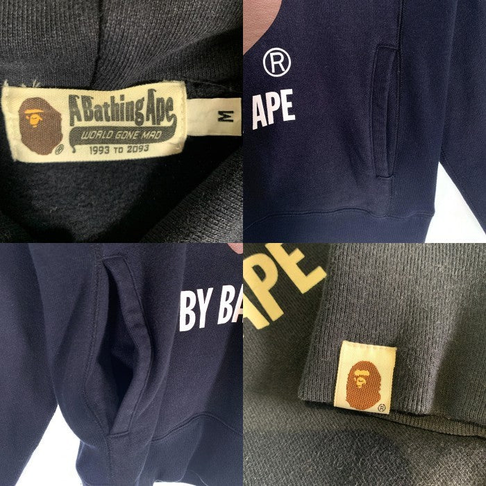 A BATHING APE アベイシングエイプ プルオーバー フーディー パーカー ブラック 001PP0701013X Size M 福生店