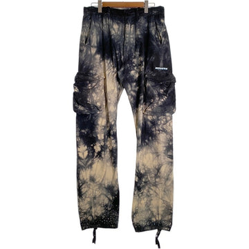 OFF-WHITE オフホワイト タイダイ染め リップストップ カーゴパンツ 裾ラインストーン ブラック OMCF015S20H86020 Size 32 福生店