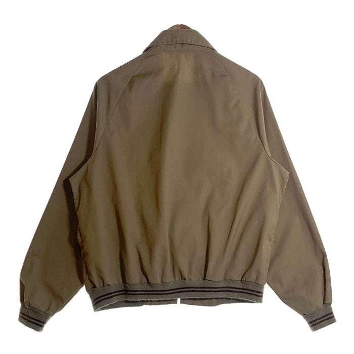 70's Sears シアーズ ジップアップジャケット ベージュ リブ ラグランスリーブ TALONジップ Size L 福生店