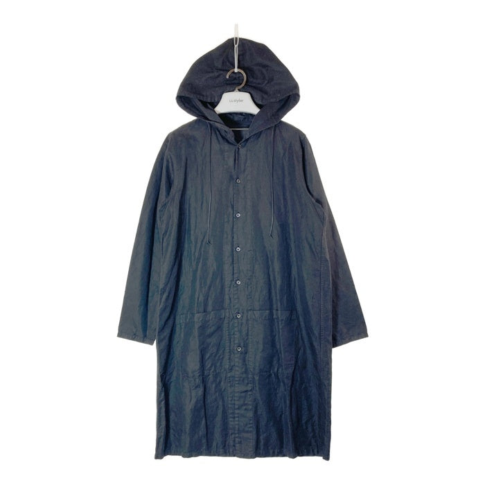 OURET オーレット フード付き コットンリネン シャツコート ブラック size1 瑞穂店