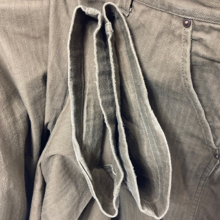 PAY DAY ペイデイ PD-EX01PT ハンバーガータグ 復刻 ヘリンボーン ワークパンツ カーキ size34 瑞穂店