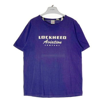 BUZZ RICKSON バズリクソン The Skunk Works プリントTシャツ パープル sizeXL 瑞穂店