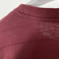 STUSSY ステューシー ボーダー ロングTシャツ レッド sizeL 瑞穂店