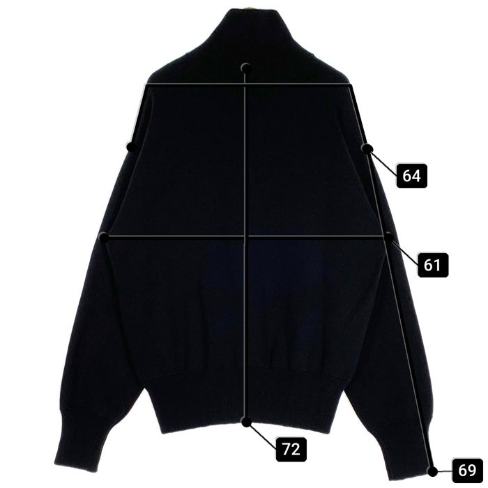 GOOSEBUZZY グースバジー HARF ZIP CLUB SWEATER ハーフジップ クラブ セーター ブラック GB-CS01 Size L 福生店