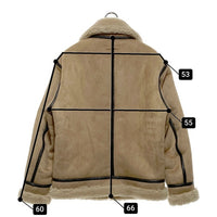 HIDE AND SEEK ハイドアンドシーク B-3 JACKET フェイクムートン フライトジャケット ベージュ HJ-110122 Size M 瑞穂店