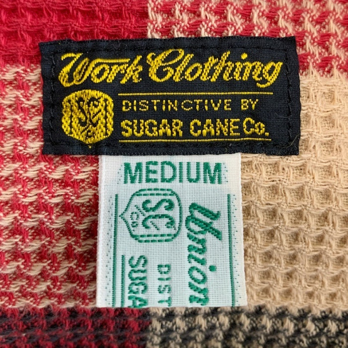 SUGAR CANE シュガーケーン バッファローチェックシャツ ワッフルコットン レッド M品番 Size M 福生店