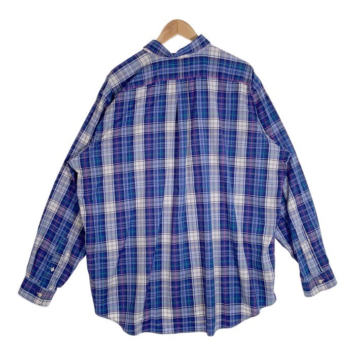 RALPH LAUREN ラルフローレン ボタンダウンチェックシャツ ブルー Size 2XB 福生店