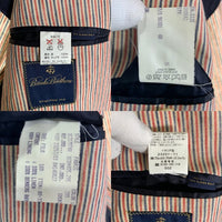 Brooks Brothers ブルックスブラザーズ リネン マルチストライプ 3B テーラードジャケット イタリア製 肩パッド Size L 相当 福生店