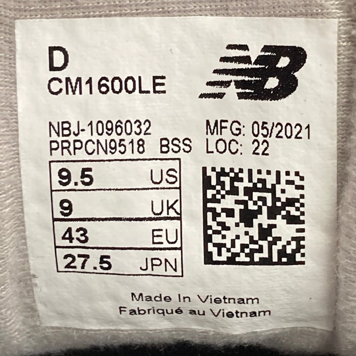 New Balance ニューバランス CM1600LE スニーカー グレー size27.5cm 瑞穂店