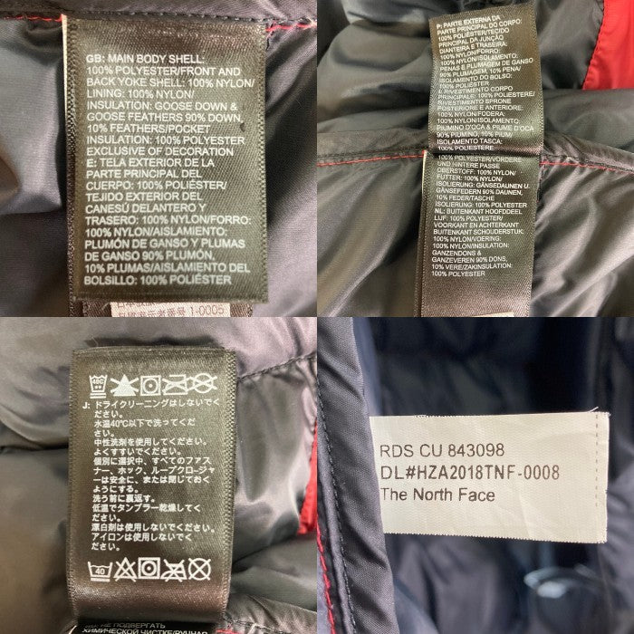 THE NORTH FACE ノースフェイス 18AW Nuptse iii Jacket ヌプシジャケット ダウン レッド ブラック F18Y228 Size S 瑞穂店