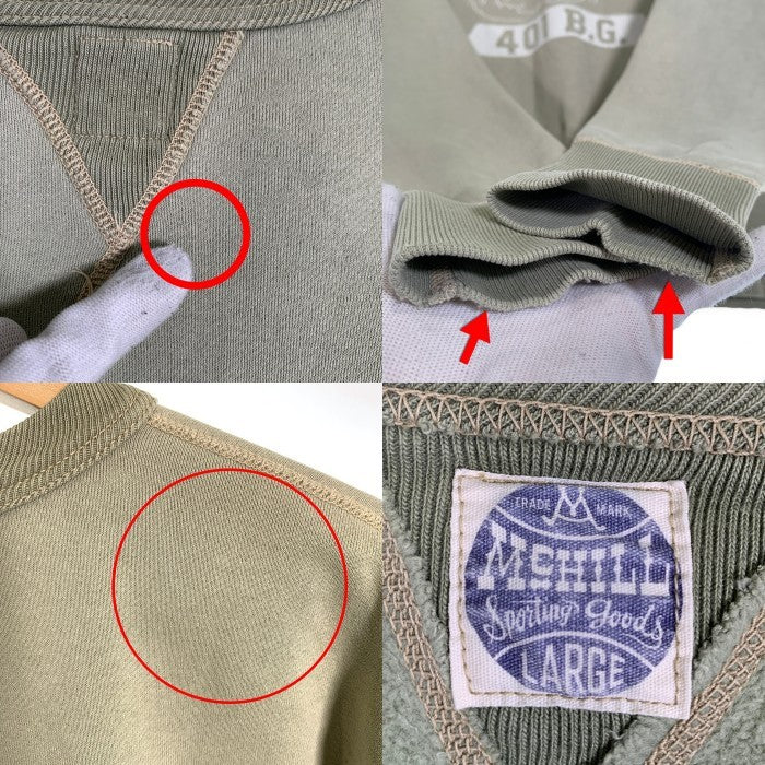 TOYS McCOY トイズマッコイ 8TH AIR FORCE 401 B.G. 両V スウェットトレーナー グリーン Size L 福生店