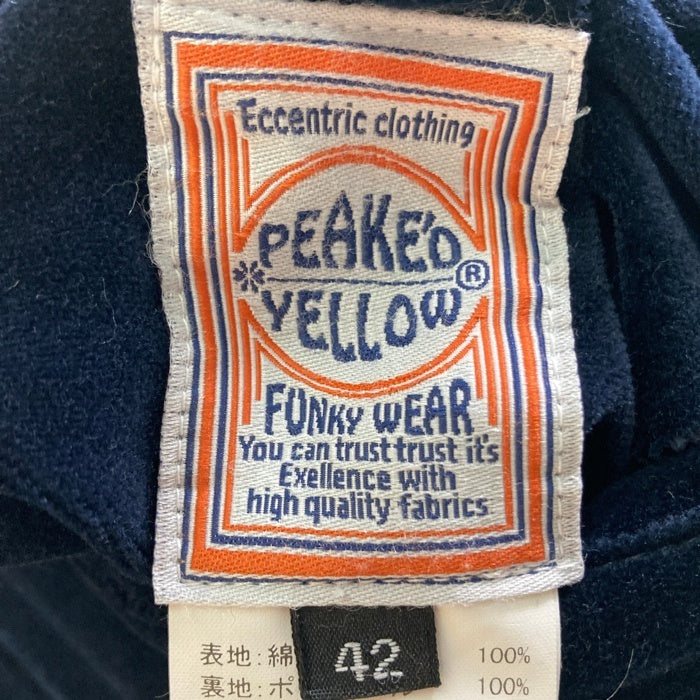 PEAK'D YELLOW ピークドイエロー リバーシブル スカジャン ネイビー size42 瑞穂店